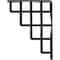 Ekena Millwork Diane Wrought Iron Bracket, (Single center brace), Antiqued Pewter 1 1/2"W x 5 1/2"D x 8"H BKTM01X05X08SDIAPW - alternate 4